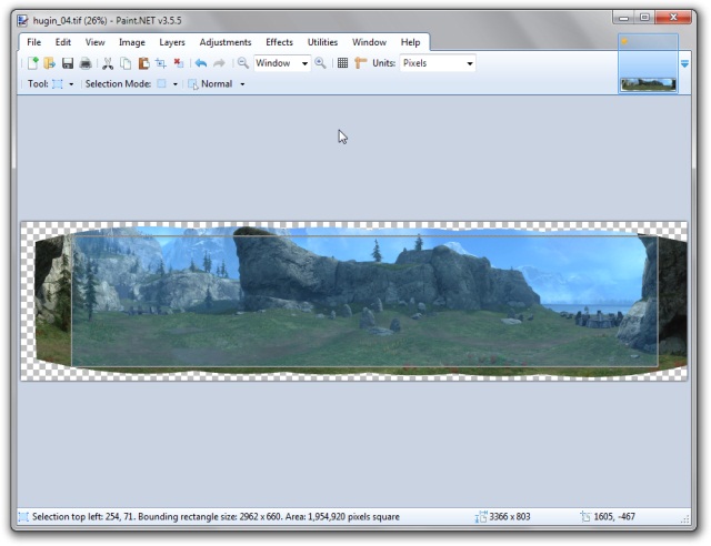 halo reach panorama in paint.net